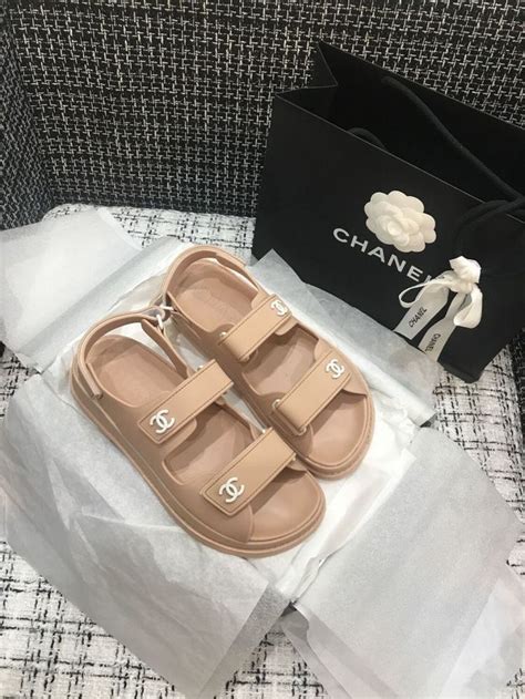 sandale femme chanel 2023|Chanel suede sandals.